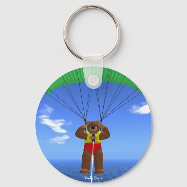 Paragliding Dinky Bear Nyckelring (Framsida)