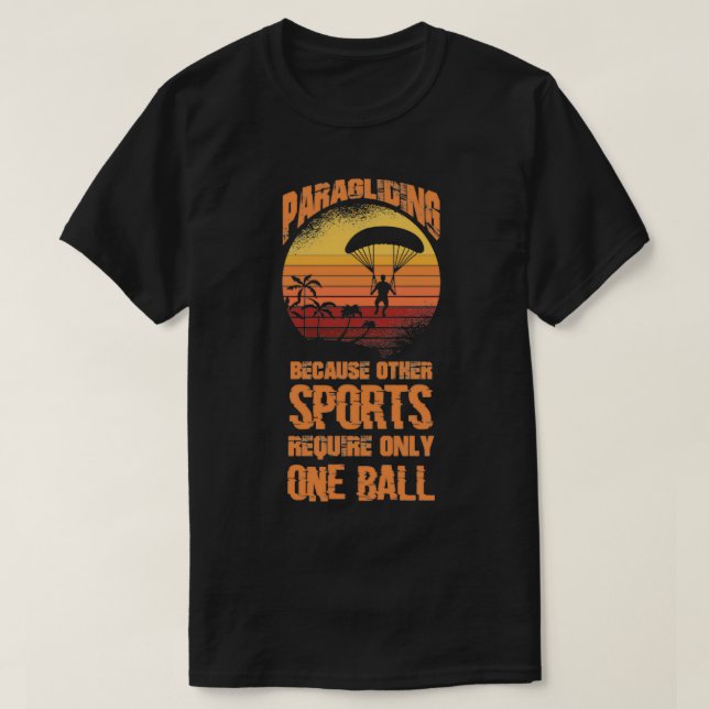 Paragliding Gift T Shirt (Design framsida)