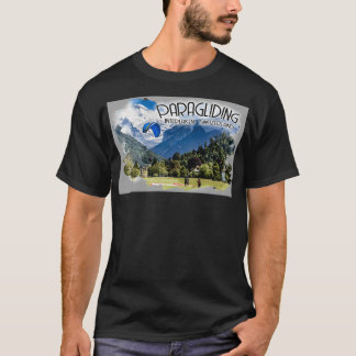 Paragliding i Interlaken Schweiz T Shirt