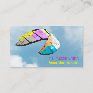 PARAGLIDING-instruktor - mall Visitkort