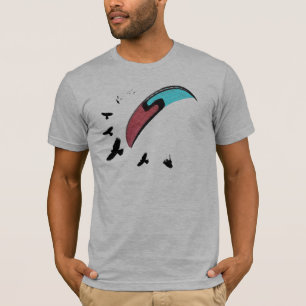 Paragliding med vråket tee