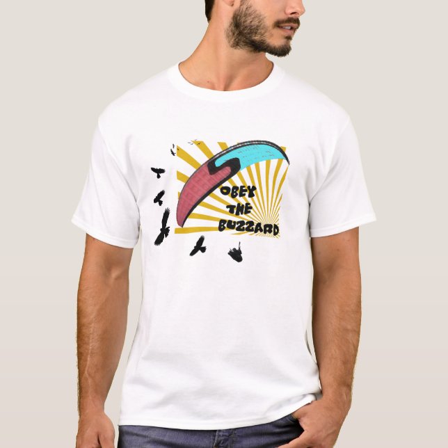 Paragliding - mer utformar t shirt (Framsida)