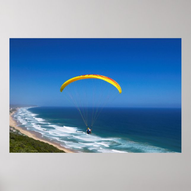 Paragliding nära Wilderness, Garden Route Poster (Framsidan)