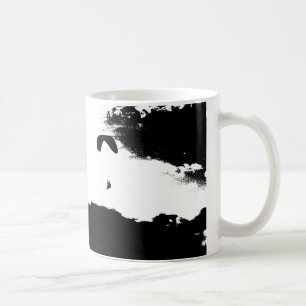 Paragliding ovanför molnen kaffemugg