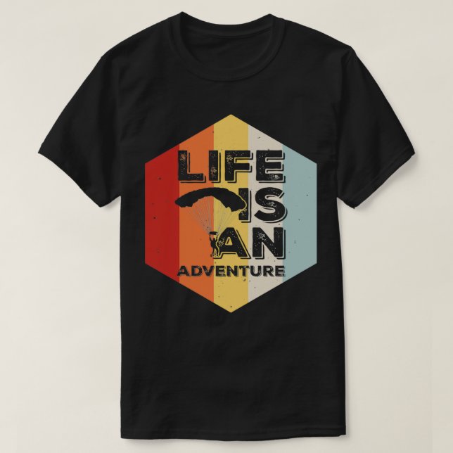 Paragliding Parachuter Skydiver 1 T Shirt (Design framsida)