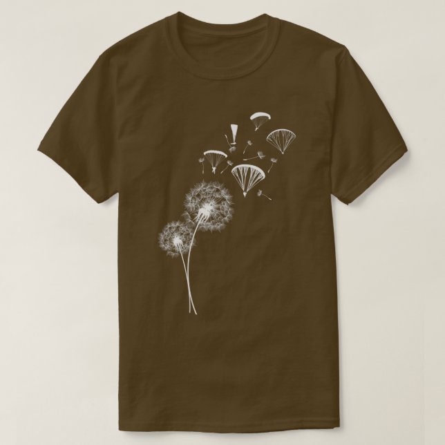 Paragliding paraglider dandelion-presentpilot (2) t shirt (Design framsida)