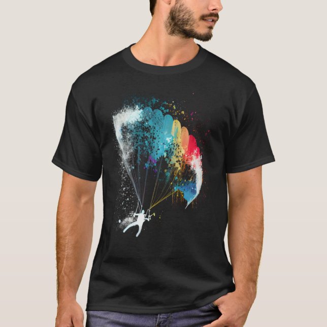 Paragliding paragliding  paragliding paraglider fl t shirt (Framsida)