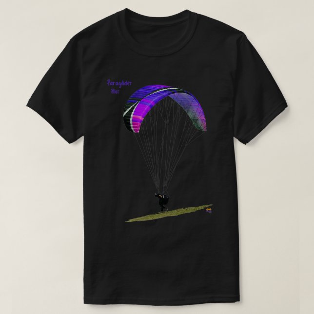 Paragliding Pilot T Shirt (Design framsida)