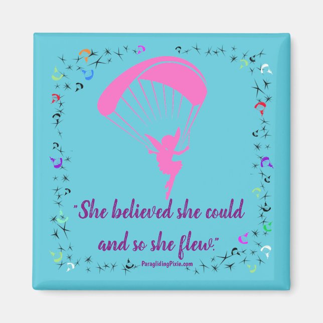 Paragliding Pixie Magnet Inspirational (Framsidan)