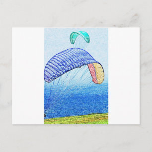 Paragliding Soaring Vykort