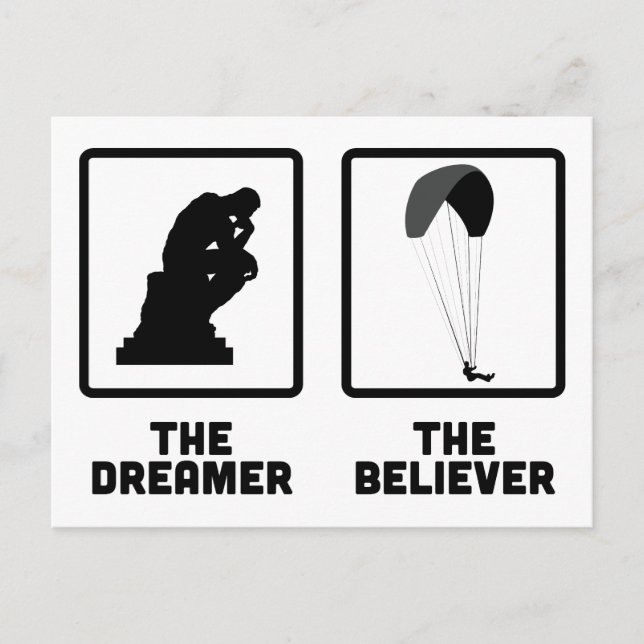 Paragliding Vykort (Framsida)