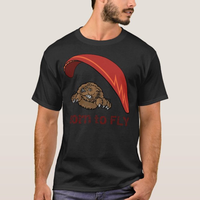 paraglidingbjörn t-shirt (Framsida)