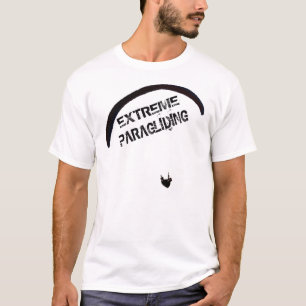 paraglidinglogotyp med citationstecken tee shirt