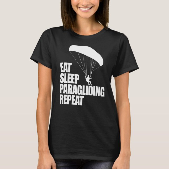 Paraglifiering av viloläge Upprepa Manar Paraglide T Shirt (Framsida)