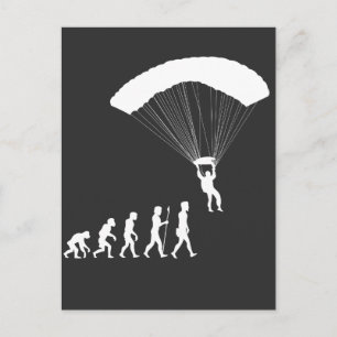 Paragliment Evolution Fallskärm Luft Sport Skidive Vykort