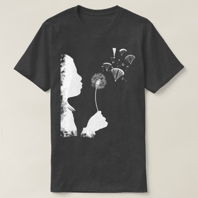 Paragliment paraglider dandelion-presentpilot  t shirt (Design framsida)