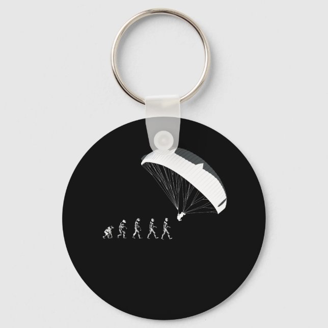 Paraglisering av Fallskärm-uppblåsningsutveckling Nyckelring (Framsida)