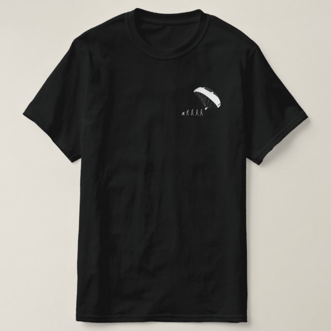 Paraglisering av Fallskärm-uppblåsningsutveckling T Shirt (Design framsida)