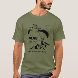 Paragliseringspilot, roligt, personlig t shirt