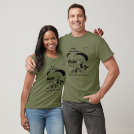 Paragliseringspilot, roligt, personlig t shirt