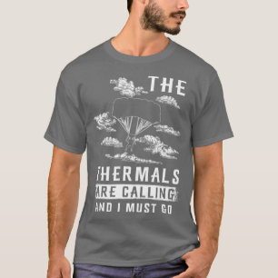 Paragliseringsvärmare som ringer upp t shirt