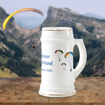 Paraglyrer med färgstarkt Vingar + egen text