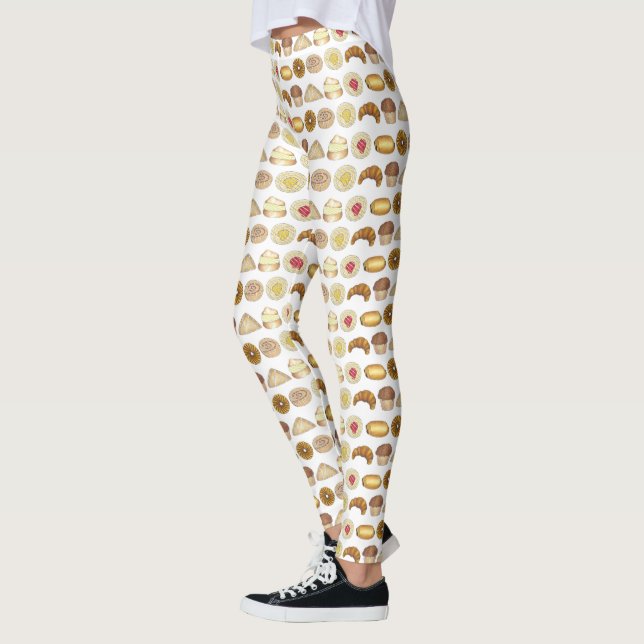 Paragraf Tray Croissant Danish Muffin Baked Goods Leggings (Vänster)