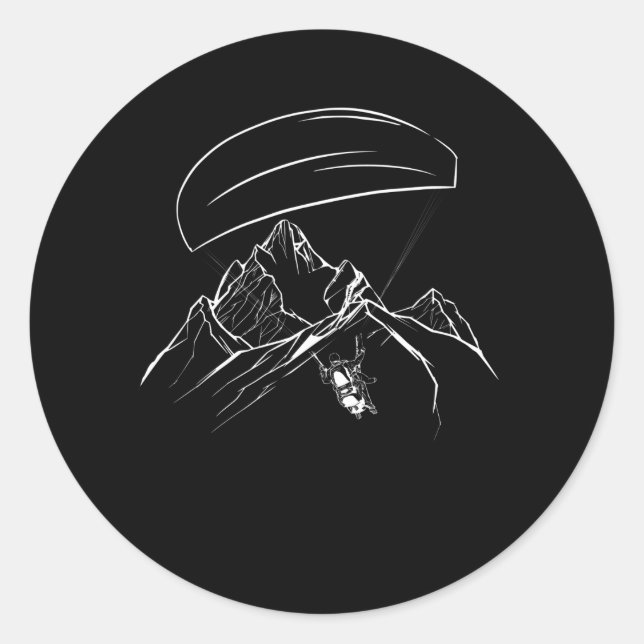 Paragregelbergen Glide Äventyr Runt Klistermärke (Framsida)