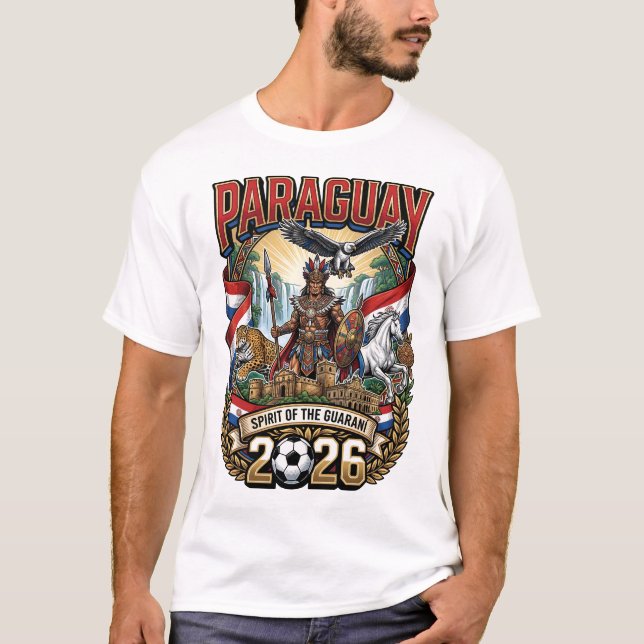 Paraguay 2026 Fan T-Shirt (Framsida)