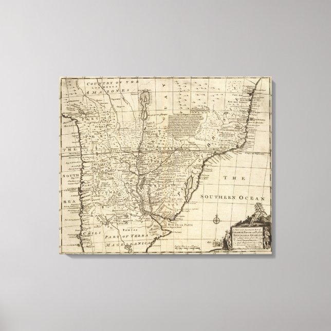 Paraguay Canvastryck (Framsida)