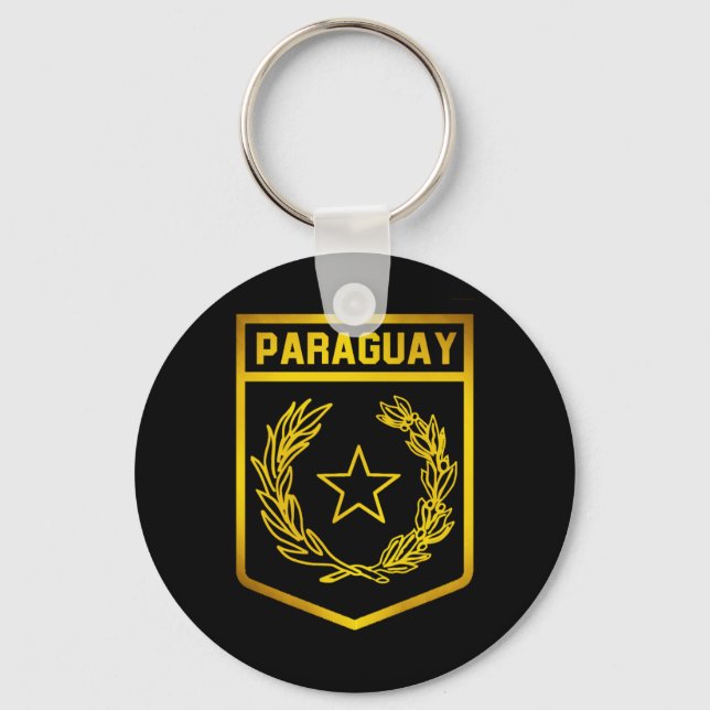 Paraguay Emblem Nyckelring (Framsida)