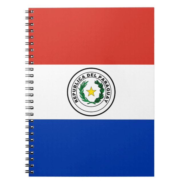 Paraguay flagga anteckningsbok (Framsidan)