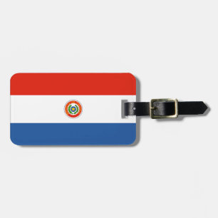 Paraguay flagga bagagebricka