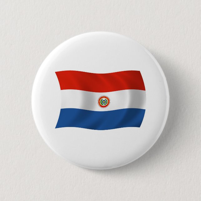 Paraguay Flagga Button Knapp (Framsida)