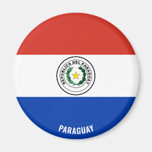 Paraguay Flagga Charming Patriotic Magnet