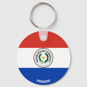 Paraguay Flagga Charming Patriotic Nyckelring