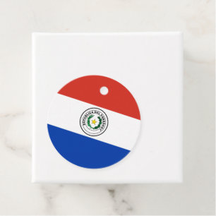 Paraguay flagga gåvor etiketter