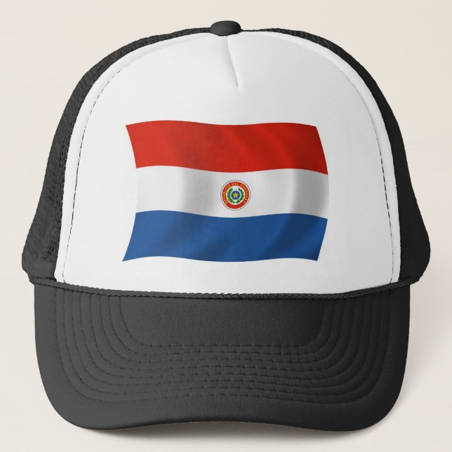 Paraguay Flagga Hat Keps (Framsida)
