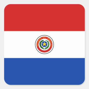 Paraguay Flagga Klistermärke
