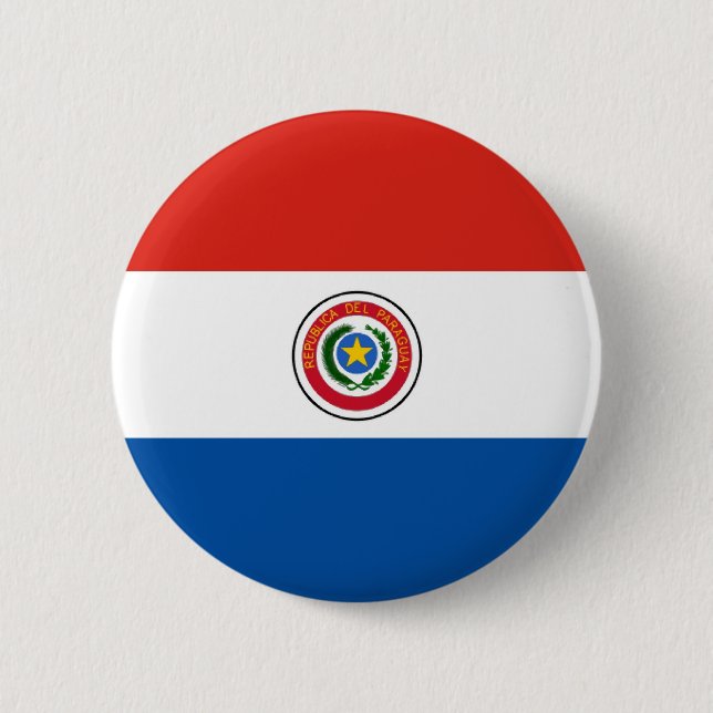 Paraguay flagga knapp (Framsida)