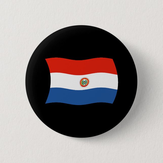 Paraguay Flagga Knapp (Framsida)
