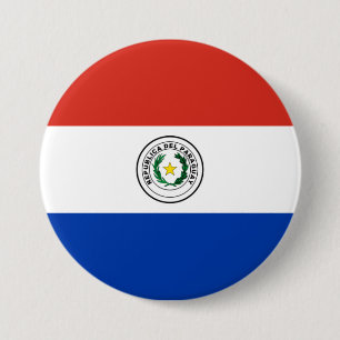 Paraguay Flagga Knapp