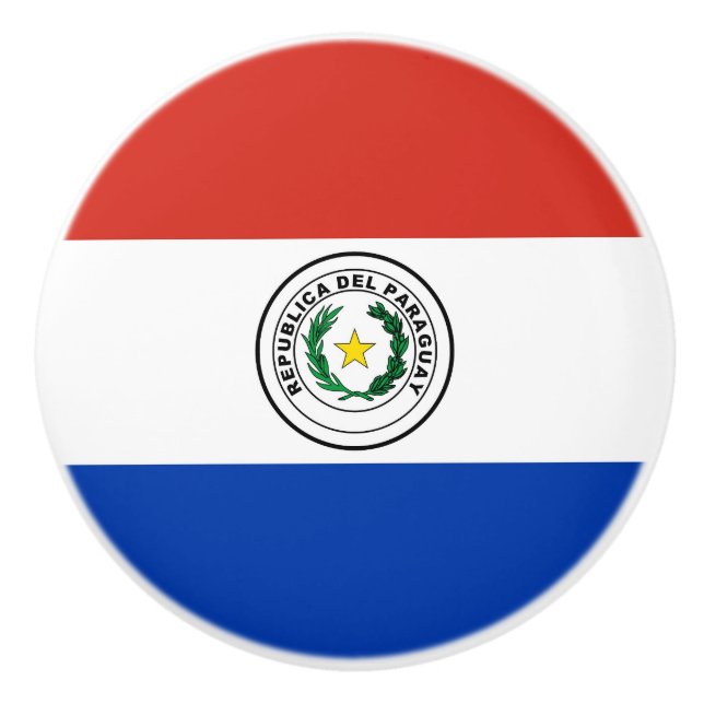 Paraguay flagga knopp (Framsidan)