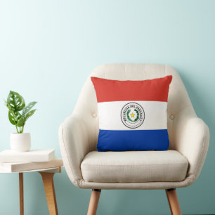 Paraguay flagga kudde