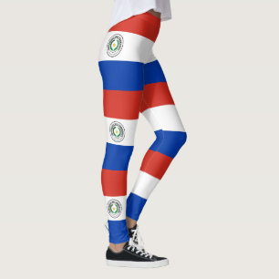 Paraguay Flagga Leggings