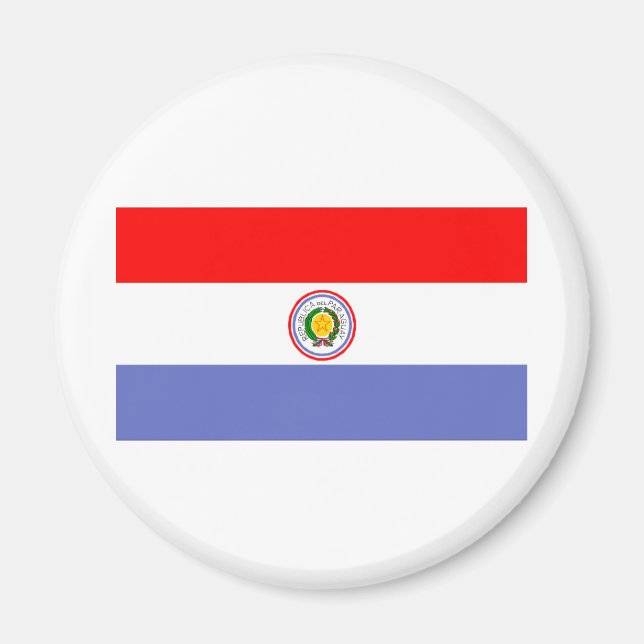 Paraguay Flagga Magnet (Framsidan)