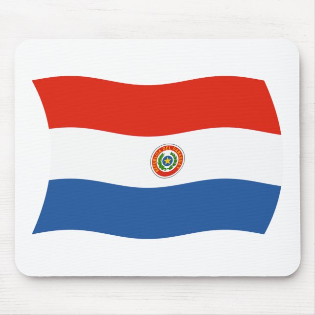 Paraguay Flagga Mousepad Musmatta (Framsidan)