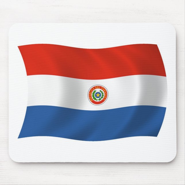 Paraguay Flagga Mousepad Musmatta (Framsidan)