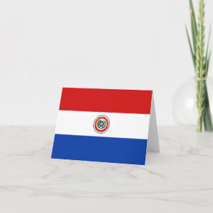 Paraguay Flagga Notecard Kort