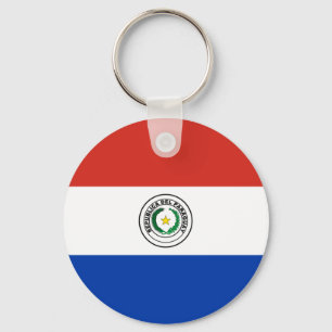 Paraguay Flagga Nyckelring